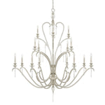Fixture Company Celine Antique Silver Sixteen-Light Chandelier