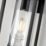 Creative Rectangular Glass Black Industrial Wall Lamp Wall Sconce Lighting