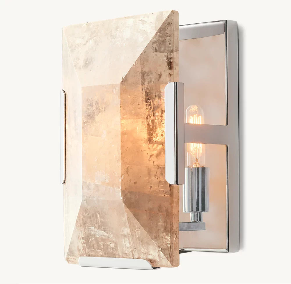 Villano Calcite Crystal Wall Sconce