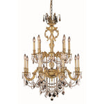 French Gold 16-Light Chandelier with Royal Cut Crystal