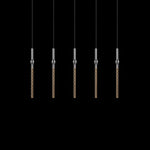 Polished Chrome Five-Light LED Pendant