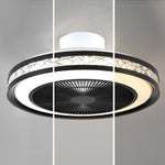 Nordic Minimalist Household Stepless Dimming Integrated Bladeless Ceiling Fan Lamp