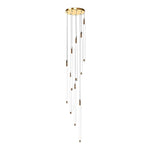 Spiral Creative Long Strip LED Modern Duplex Staircase Chandelier Light