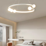 Minimalist Ring Ball 3 Step Dimming LED Nordic Chandelier Hanging Lamp