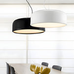 Smithfield Pendant Light: Modern Aluminum Hanging Fixture in Black/White