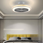 Nordic Minimalist Household Stepless Dimming Integrated Bladeless Ceiling Fan Lamp