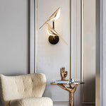 Magpies Creative Bird Adjustable LED Dimmable with Remote Nordic Wall Lamp