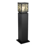 Retro LED Waterproof Black Modern Solar Path Lights Outdoor Lawn Light