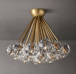Boule De Cristal Clear Glass Flushmount 24"