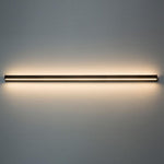 Long Strip Dimmable LED RGB Black Minimalist Outdoor Light Post Lights