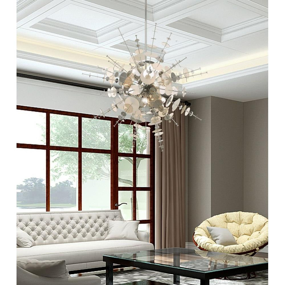 Bailey Street Home - 218-BEL-3110270 - Mid Century Modern Twelve Light Chandelier