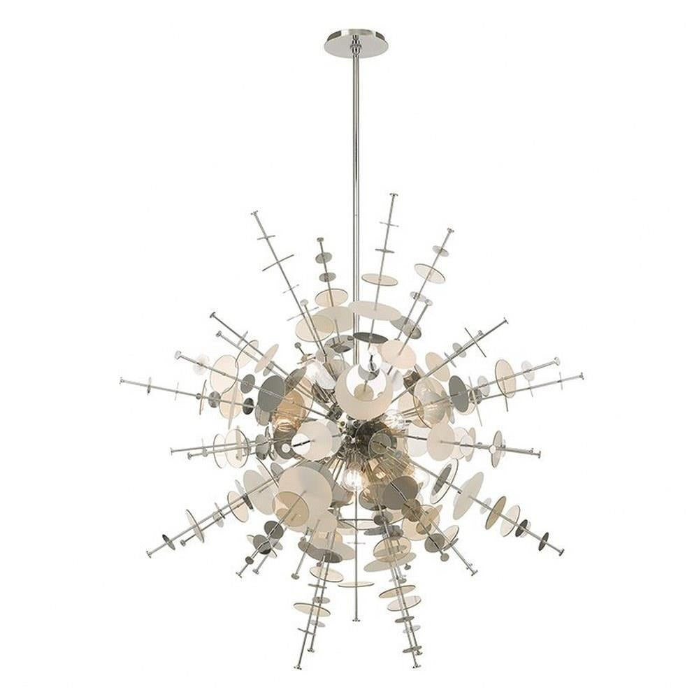 Livex Lighting - 40079-12 - Circulo - 12 Light Grand Foyer Chandelier in Mid Century Modern Style - 50 Inches wide by 58 Inches high