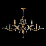 BEVELED ARCS 74" W Oblong Chandelier