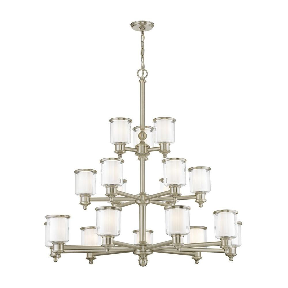 Livex Lighting - 40219-91 - Middlebush - 18 Light Foyer Chandelier in Traditional Style - 44 Inches wide by 43 Inches high