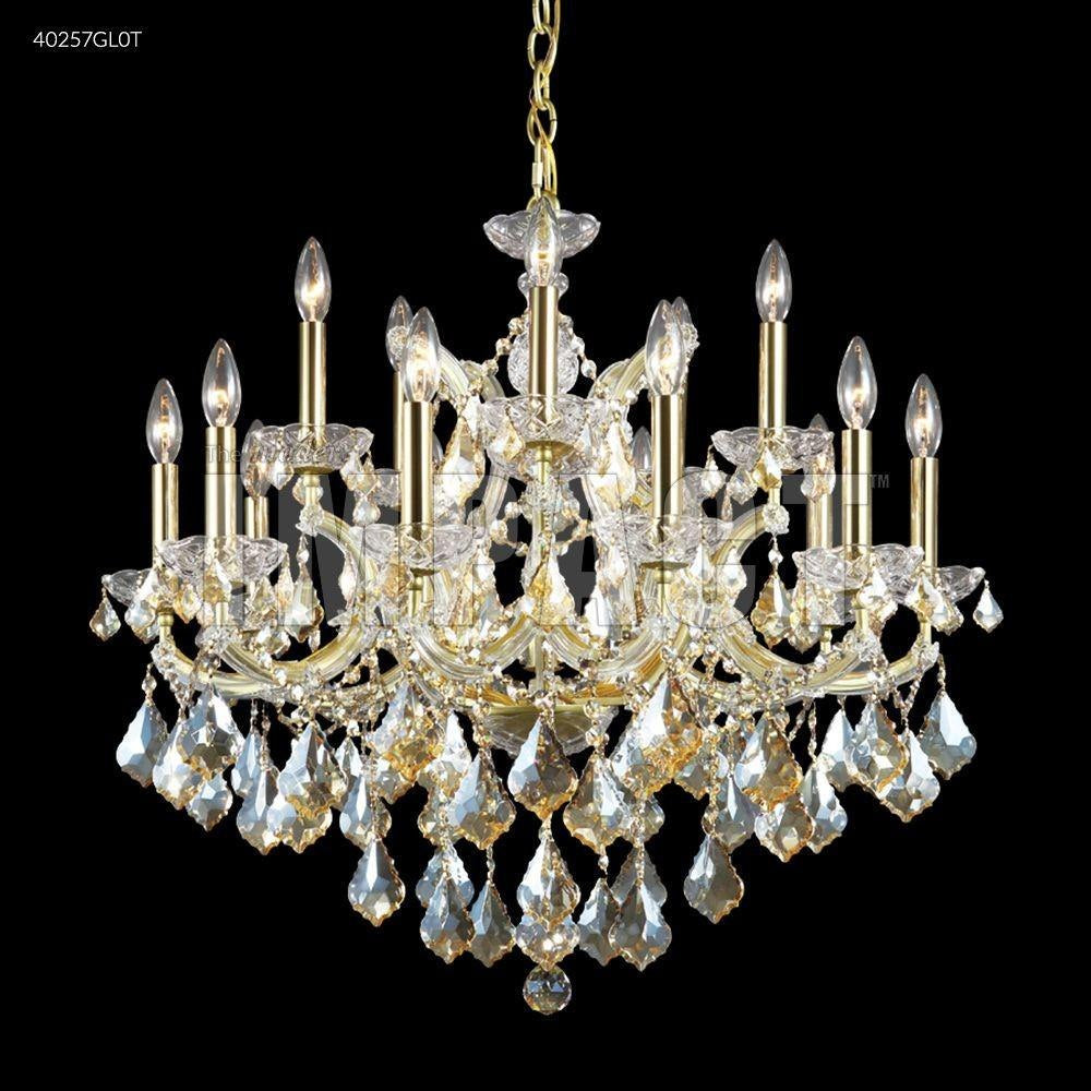 James Moder Lighting - 40257GL2GT - Maria Theresa - 29 Inch Sixteen Light Chandelier
