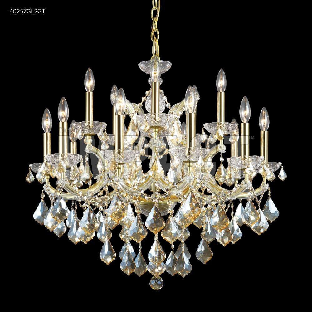 James Moder Lighting - 40257GL2GT - Maria Theresa - 29 Inch Sixteen Light Chandelier