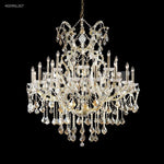 James Moder Lighting - 40259GL2GT - Maria Theresa - 54 Inch Twenty-Five Light 2-Tier Large 60W Entry Chandelier