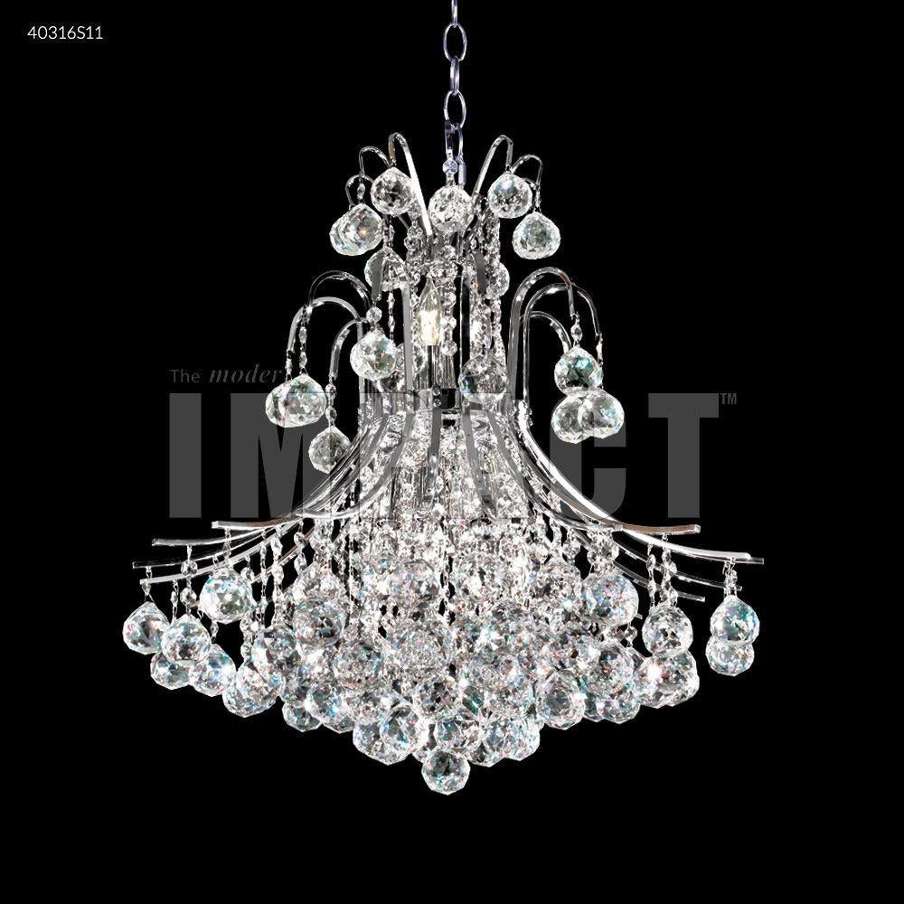 James Moder Lighting - 40316S11 - Cascade - Eleven Light 60W Chandelier