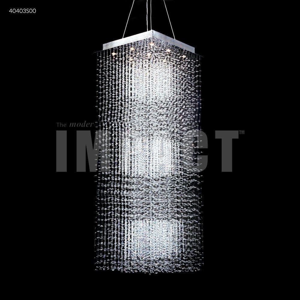 James Moder Lighting - 40403S22 - Crystal Rain - Nine Light Entry Chandelier