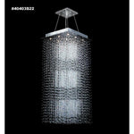 James Moder Lighting - 40403S22 - Crystal Rain - Nine Light Entry Chandelier