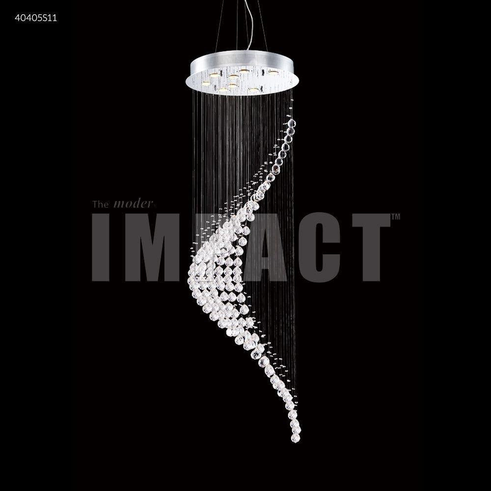 James Moder Lighting - 40405S22 - Crystal Rain - Eight Light Entry Chandelier
