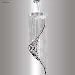 James Moder Lighting - 40405S22 - Crystal Rain - Eight Light Entry Chandelier