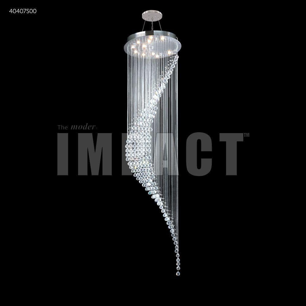 James Moder Lighting - 40407S11 - Crystal Rain - Eleven Light Large Entry Chandelier