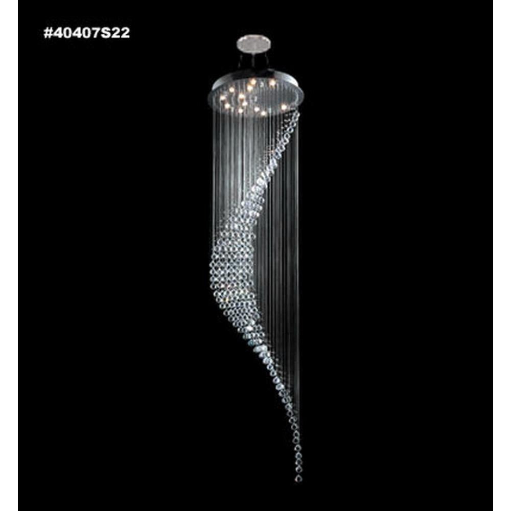 James Moder Lighting - 40407S22 - Impact Crystal Rain - Eleven Light Chandelier