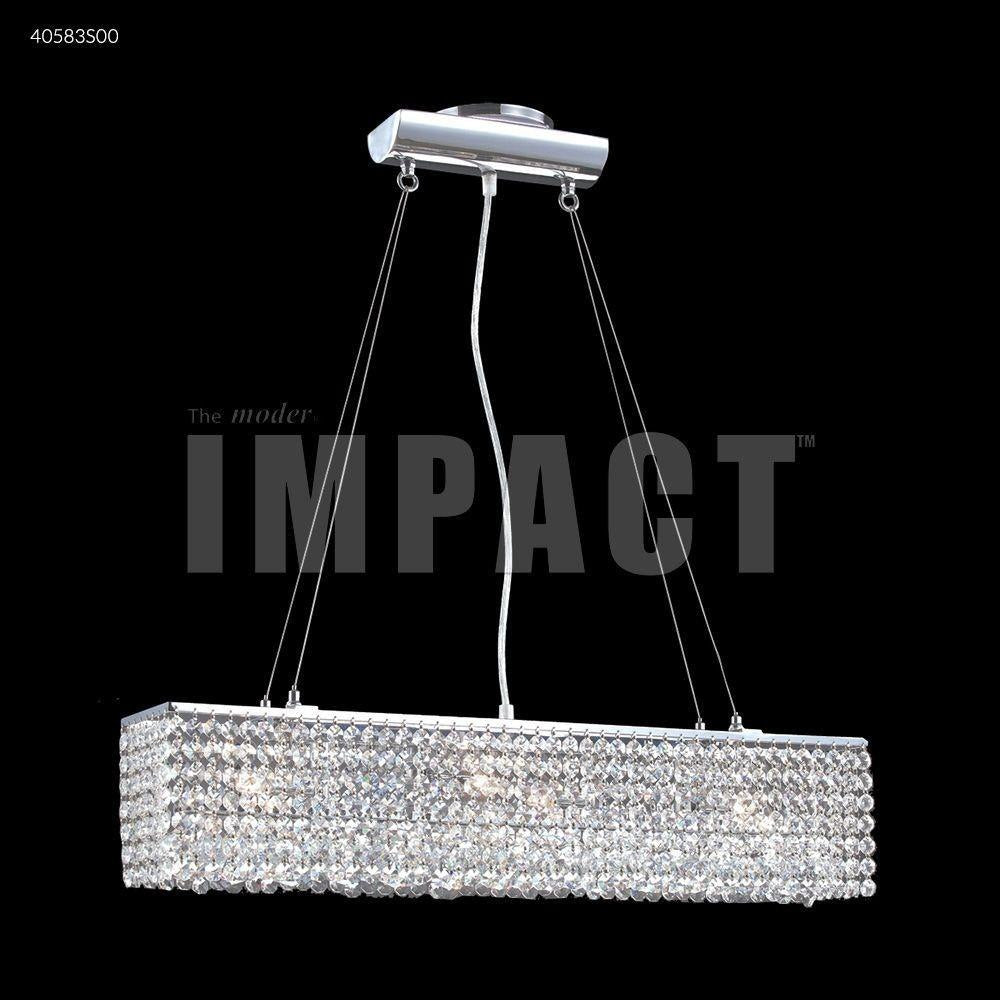 James Moder Lighting - 40583S11 - Contemporary - Four Light Linear Chandelier
