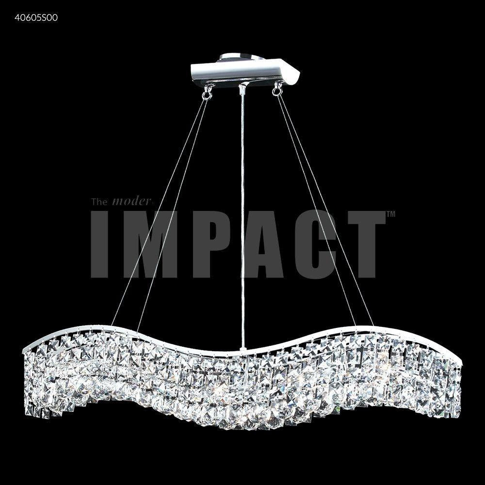 James Moder Lighting - 40605S11 - Contemporary - 7 Inch Five Light Wave Chandelier