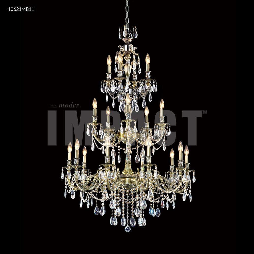 James Moder Lighting - 40621MB22 - Brindisi - 36 Inch Twenty Light Large Entry Chandelier