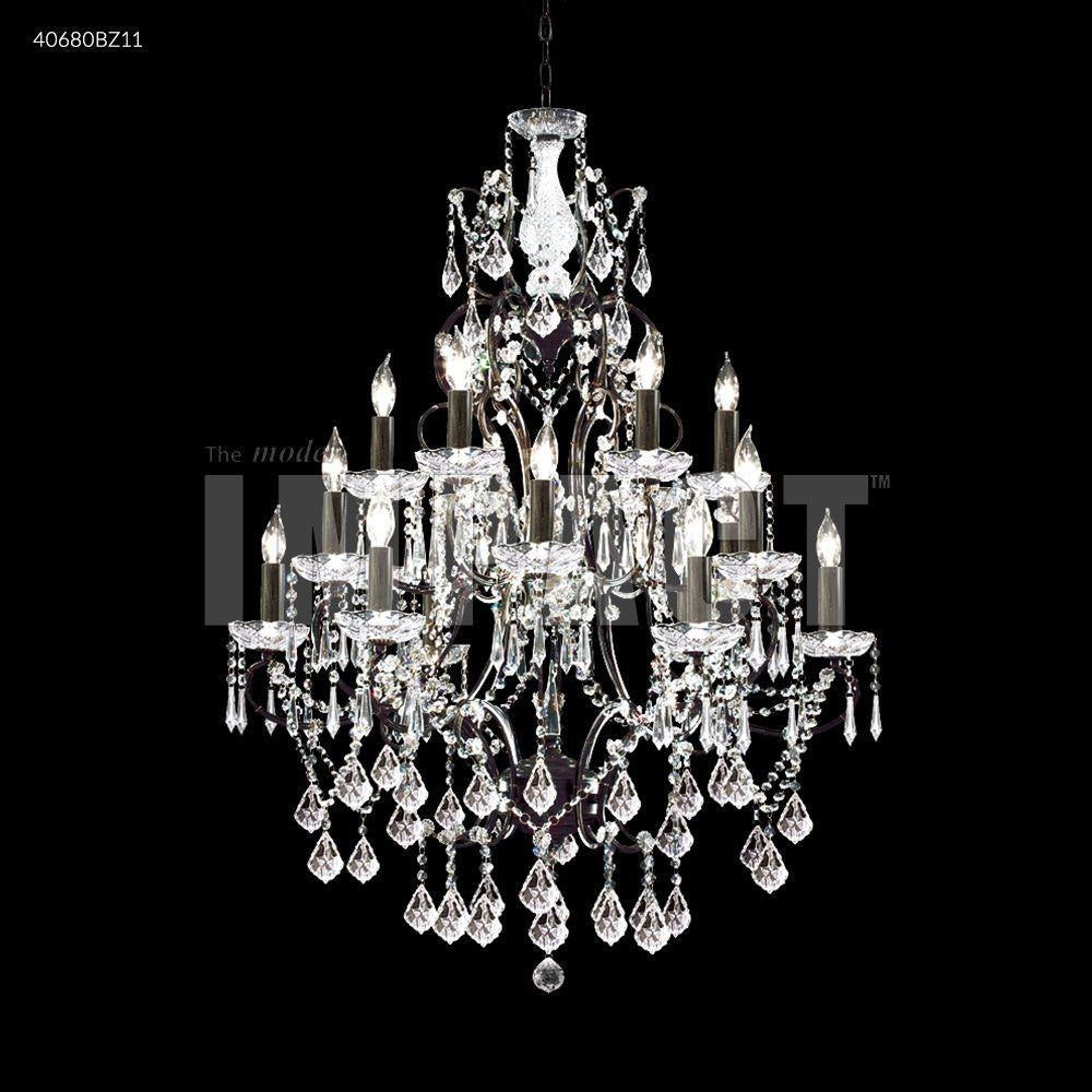 James Moder Lighting - 40680BZ22 - Charleston - Eighteen Light Chandelier
