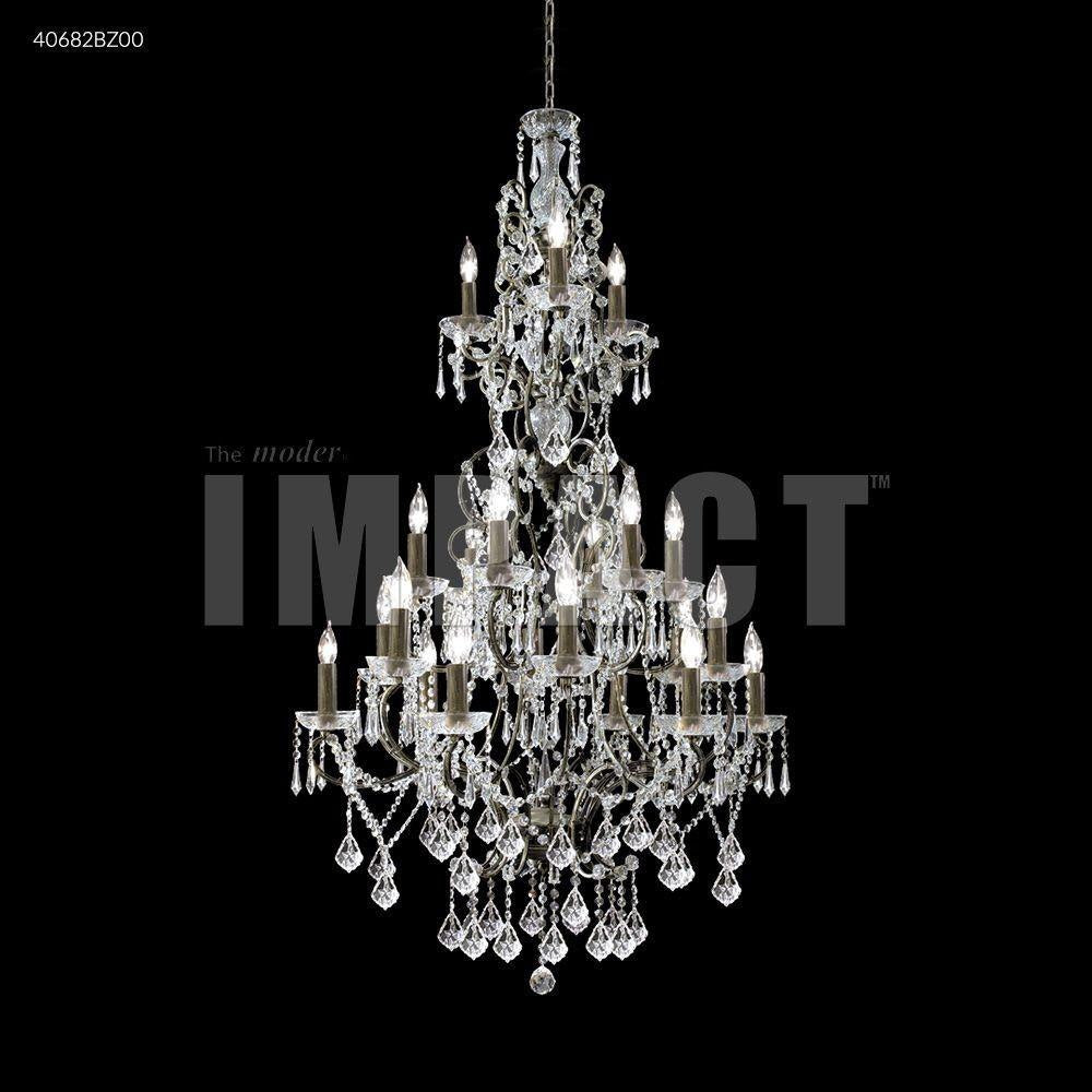 James Moder Lighting - 40682BZ22 - Charleston - Twenty-One Light Large Entry Chandelier