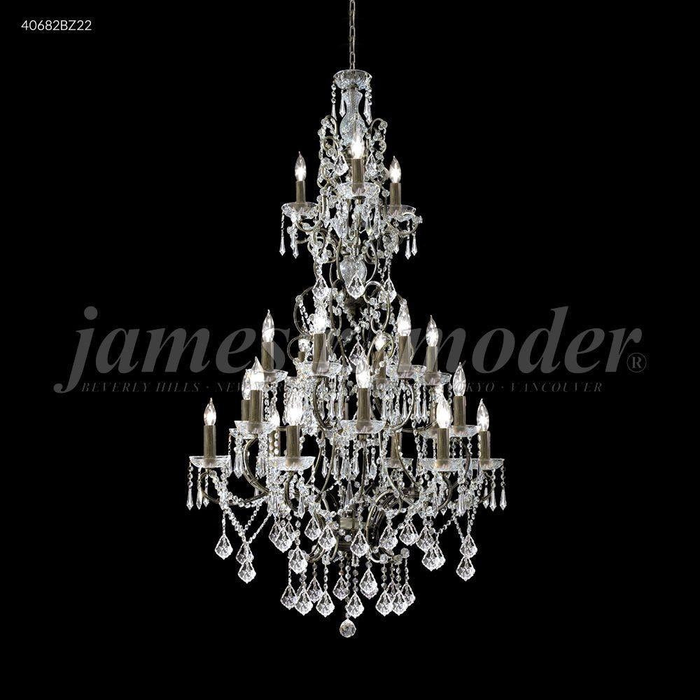 James Moder Lighting - 40682BZ22 - Charleston - Twenty-One Light Large Entry Chandelier