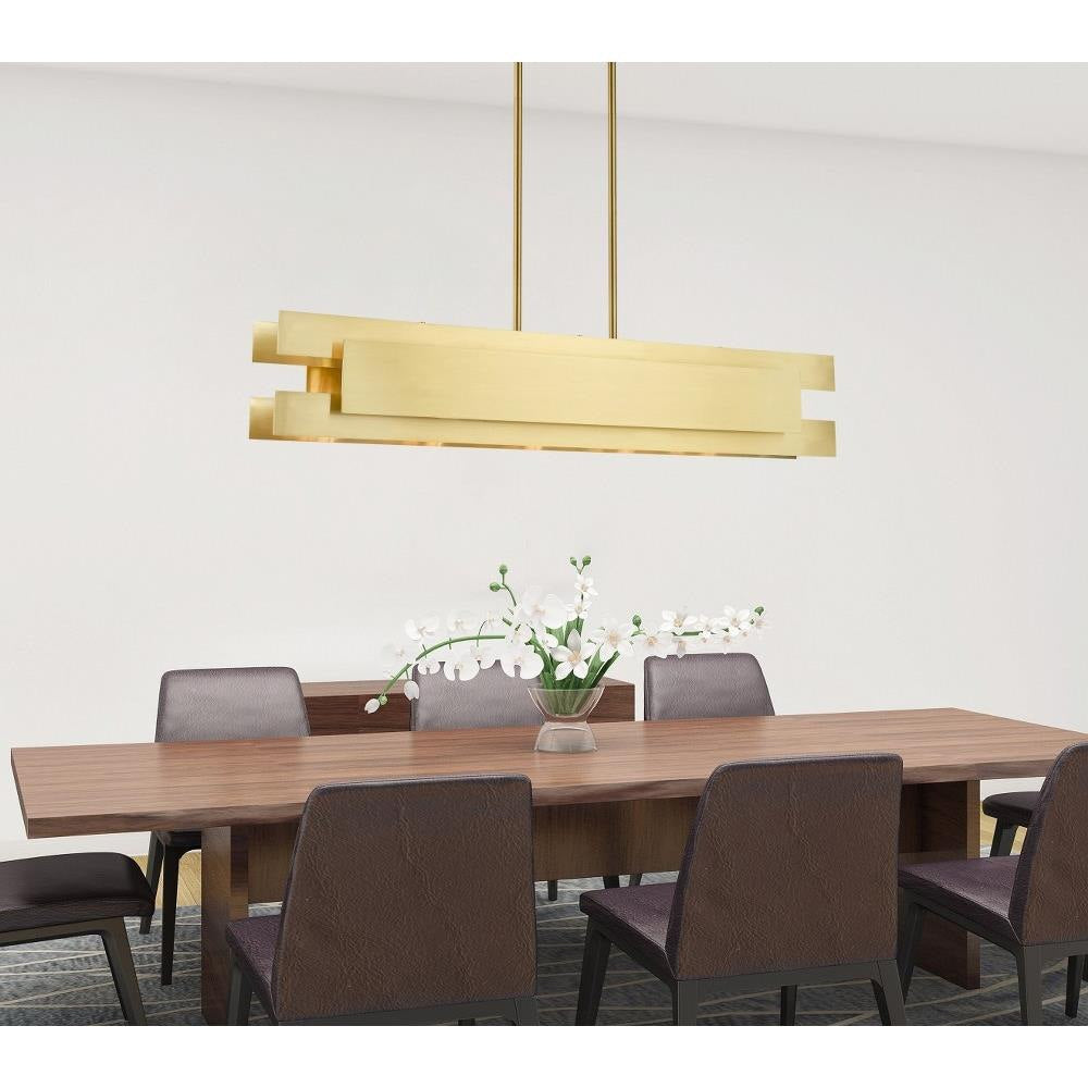 Bailey Street Home - 218-BEL-3110562 - Modern Contemporary Five Light Chandelier