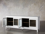 Rowan Media Console with Reeded Glass Doors