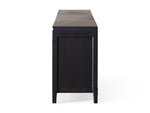 Rowan Modular Reeded Glass Media Console with Drawers