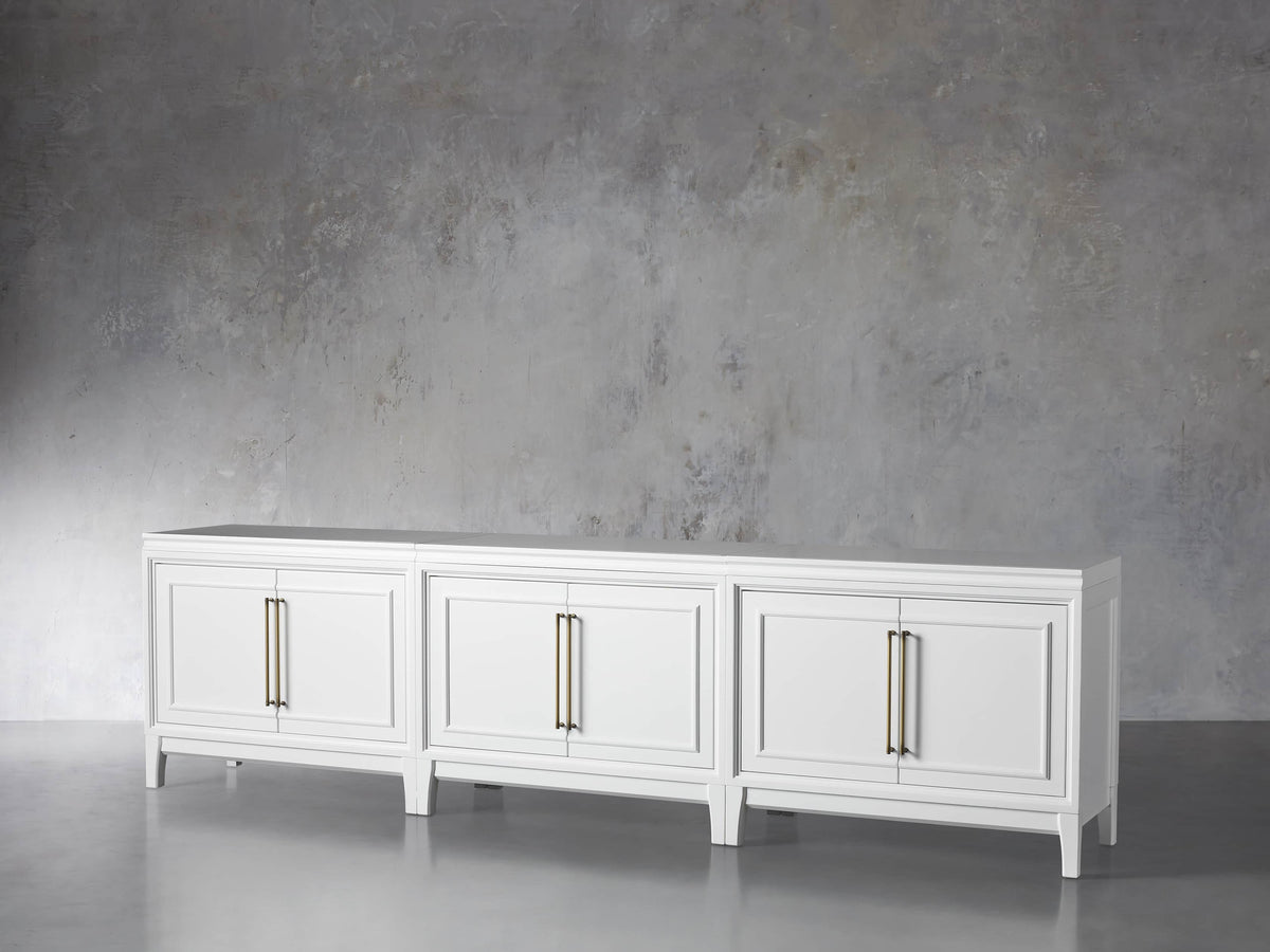 Rowan Modular Media Console with Wood Doors