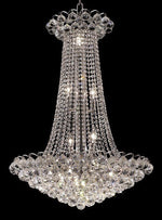 15 Light crystal chandelier chrome plated