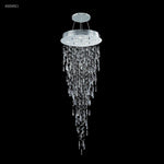 James Moder Lighting - 41054S22 - Crystal Rain - Eight Light Crystal Chandelier