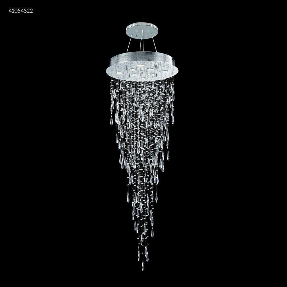 James Moder Lighting - 41054S22 - Crystal Rain - Eight Light Crystal Chandelier