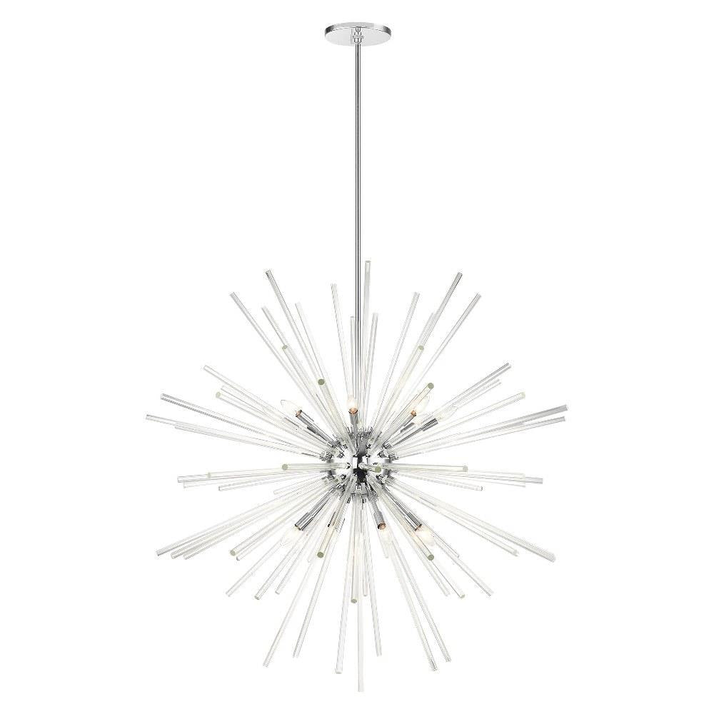 Livex Lighting - 41260-12 - Utopia - 16 Light Foyer in Glam Style - 50 Inches wide by 56.63 Inches high