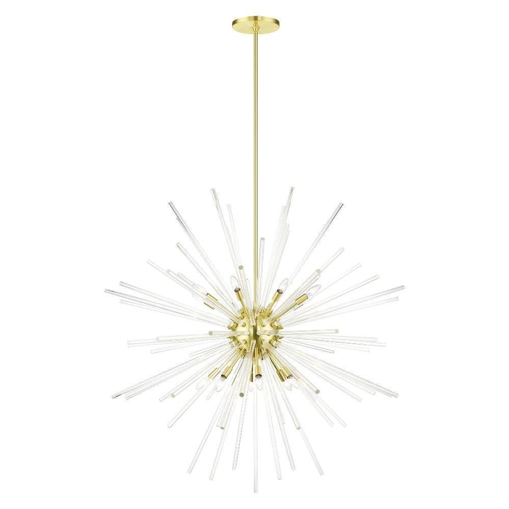 Livex Lighting - 41260-12 - Utopia - 16 Light Foyer in Glam Style - 50 Inches wide by 56.63 Inches high