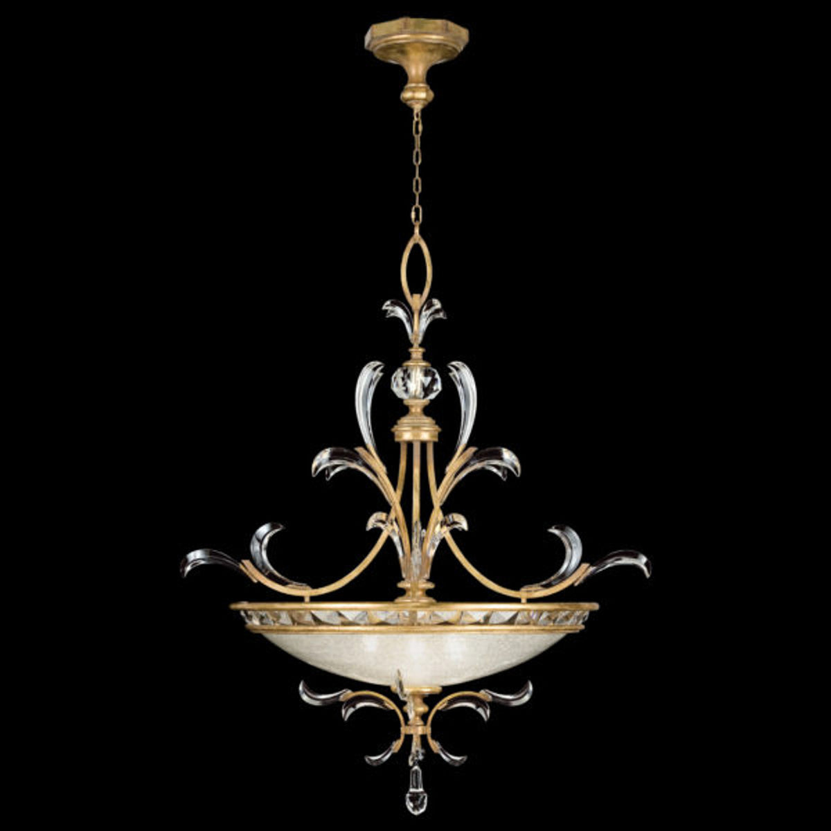 BEVELED ARCS 44" W Round Pendant
