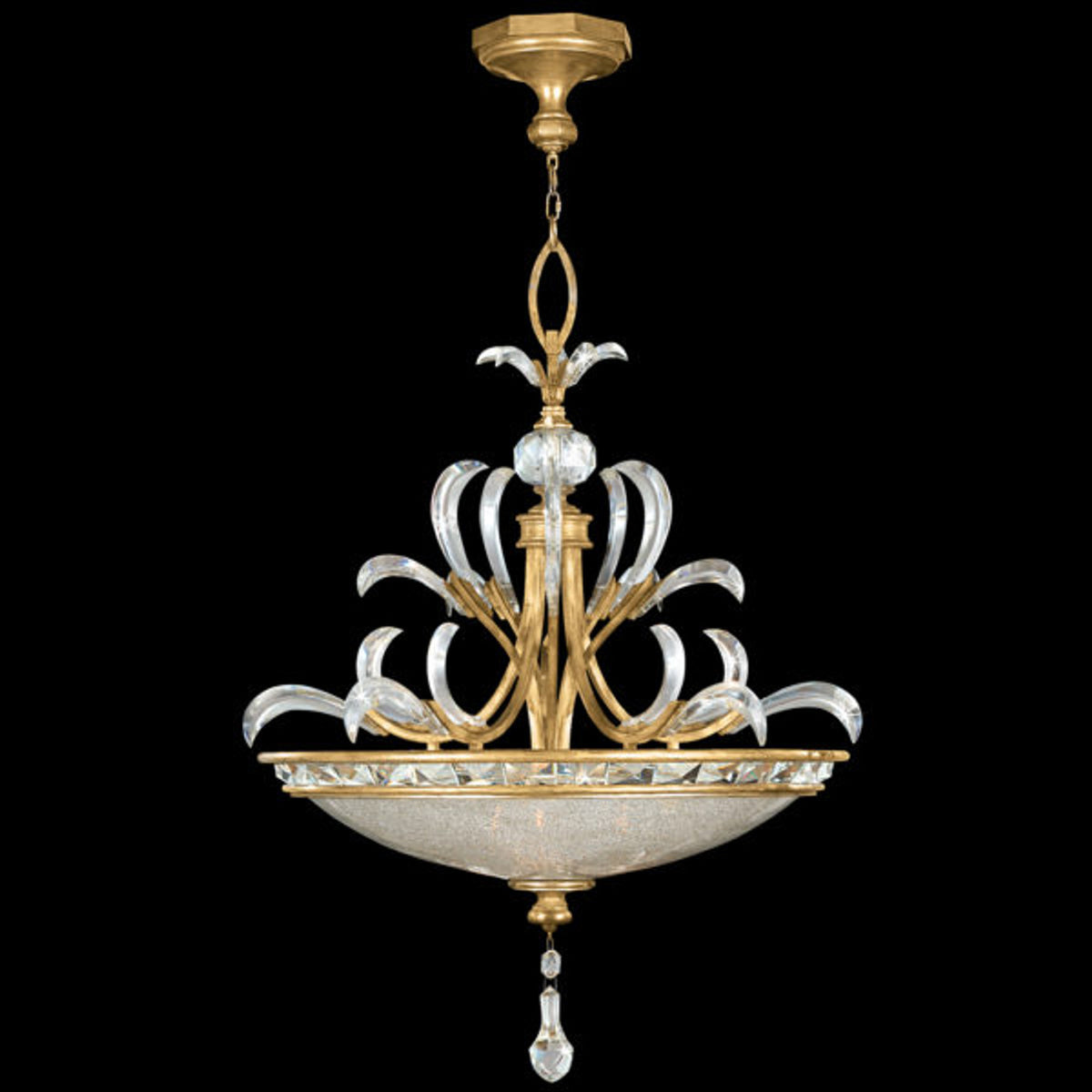 BEVELED ARCS 32" W Round Pendant
