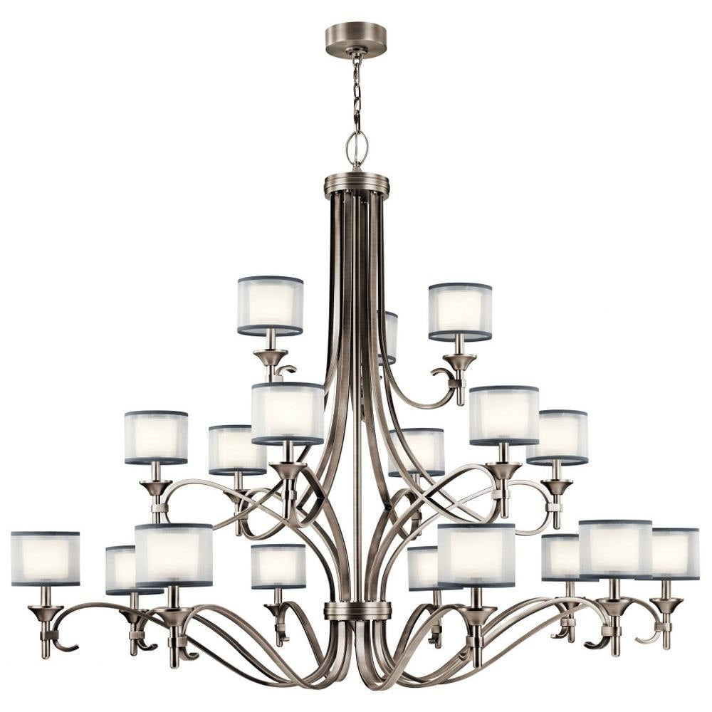 Kichler Lighting - 42396MIZ - Lacey - Eighteen Light 3-Tier Chandelier - with Transitional inspirations - 53 inches tall by 62 inches wide