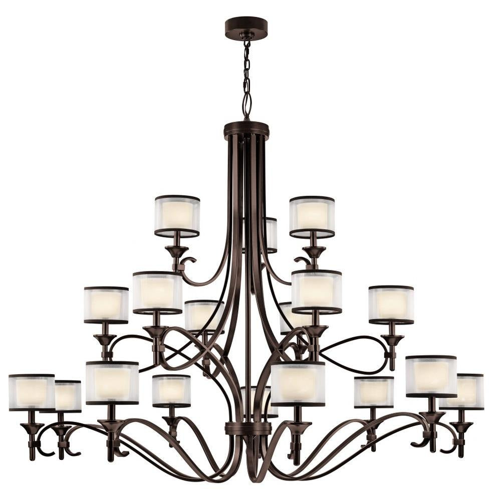 Kichler Lighting - 42396MIZ - Lacey - Eighteen Light 3-Tier Chandelier - with Transitional inspirations - 53 inches tall by 62 inches wide