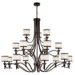 Kichler Lighting - 42396MIZ - Lacey - Eighteen Light 3-Tier Chandelier - with Transitional inspirations - 53 inches tall by 62 inches wide