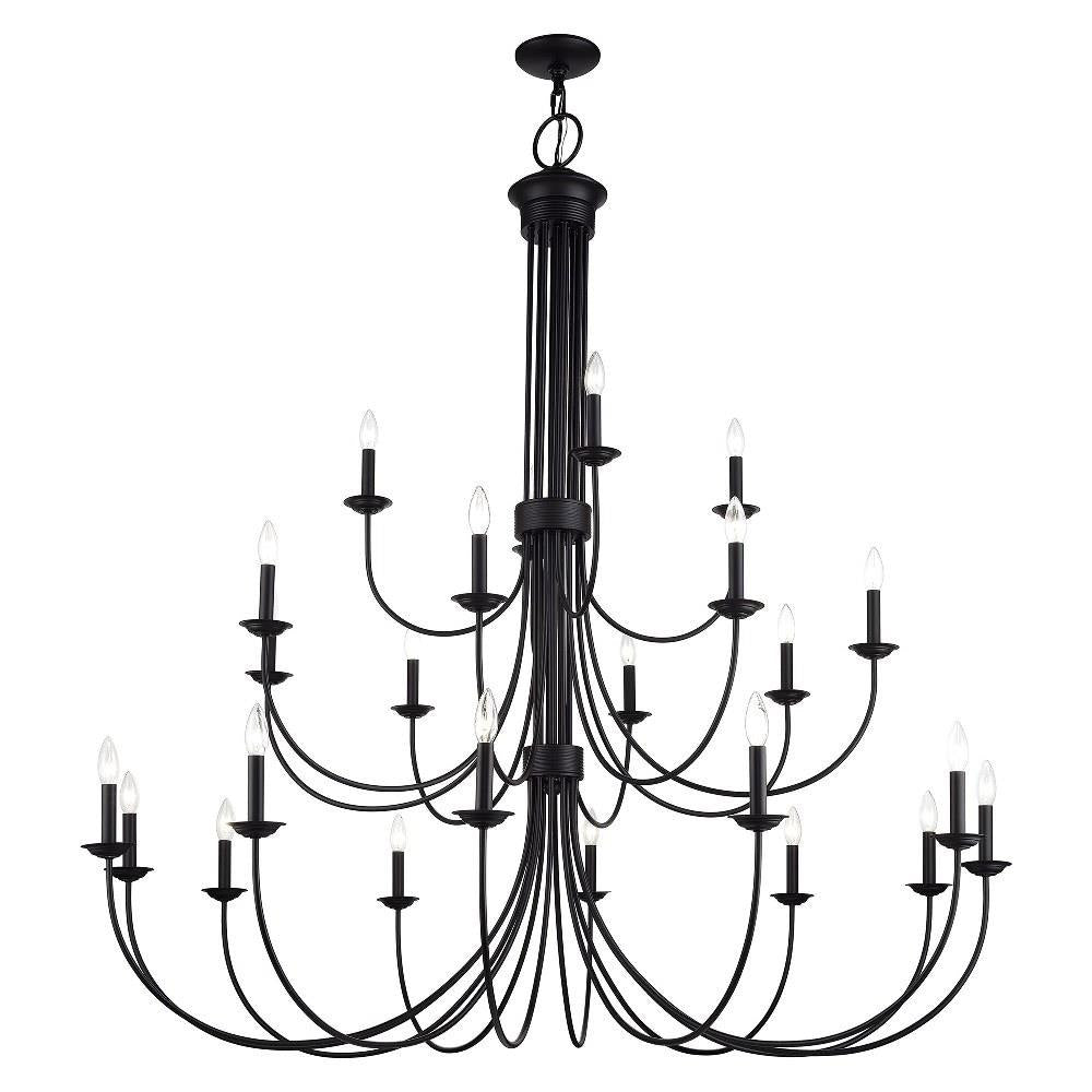 Livex Lighting - 42686-07 - Estate - 24 Light Grande Foyer Chandelier-62 Inches Tall and 60 Inches Wide