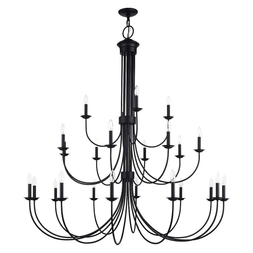 Livex Lighting - 42686-07 - Estate - 24 Light Grande Foyer Chandelier-62 Inches Tall and 60 Inches Wide